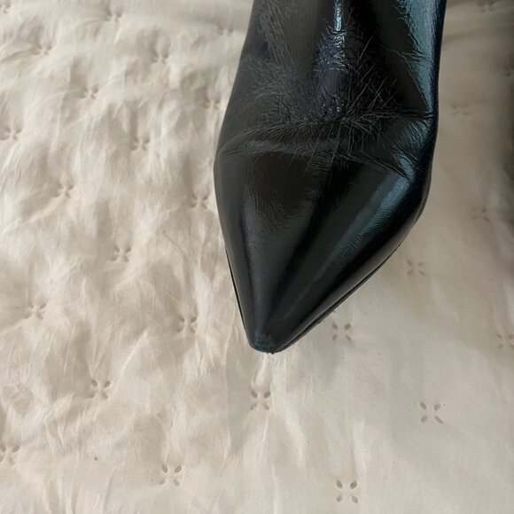 Like New Tamara Mellon Patent Leather Boots 'Pillar' - Picture 3 of 15